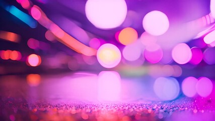 Poster - Bright Lights On A Glittery Surface Generative AI