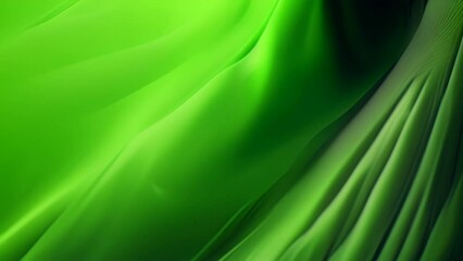 Poster - Abstract Green Lines Generative AI