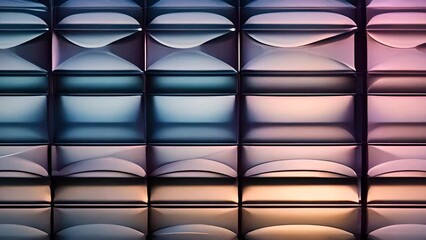 Poster - abstract copper wall panel detail generative ai