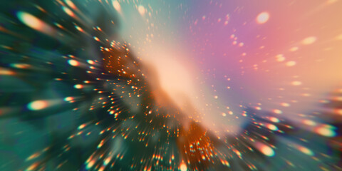 Poster - Abstract illustration of singularity concept. Origin of life. Space and science. Background image. Created with Generative AI technology.