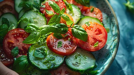 Fresh Tomato and Cucumber Salad