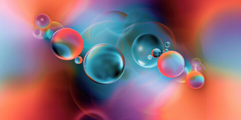 Poster - Abstract illustration of singularity concept. Origin of life. Space and science. Background image. Created with Generative AI technology.