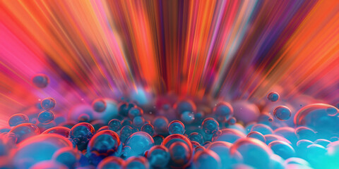 Poster - Abstract illustration of singularity concept. Origin of life. Space and science. Background image. Created with Generative AI technology.