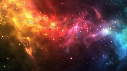 Wall Mural - a colorful galaxy with bright, unusual star formations.,majestic astronomical image of galaxy univer