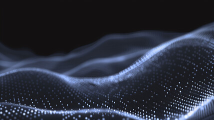 Wall Mural - data waves wallpaper, big data and technology concept