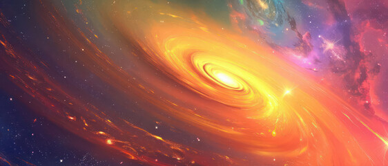 Wall Mural - a colorful, grand star system with unusual orbits.,majestic astronomical image of galaxy universe sp