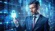 © Spot Decor - Businessman Using Digital Technology In A Futuristic Interface