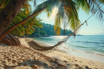 Tropical Beach Hammock Paradise