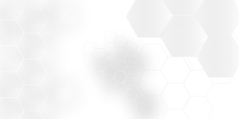 	
Vector White Hexagonal Background. Luxury White Pattern. Vector Illustration. 3D Futuristic abstract honeycomb mosaic white background. geometric mesh cell texture. modern futuristic wallpaper.
