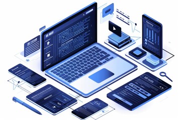 Poster - Isometric website development: Creating responsive layouts for all screens