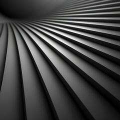 Wall Mural -   A spiral of lines centered in black and white