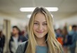 © Balaraw - Smiling young woman with long blonde hair