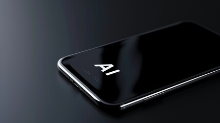 Poster - Overhead perspective of a mobile device with 