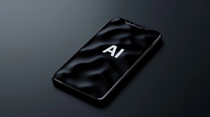 Poster - Overhead perspective of a mobile device with 