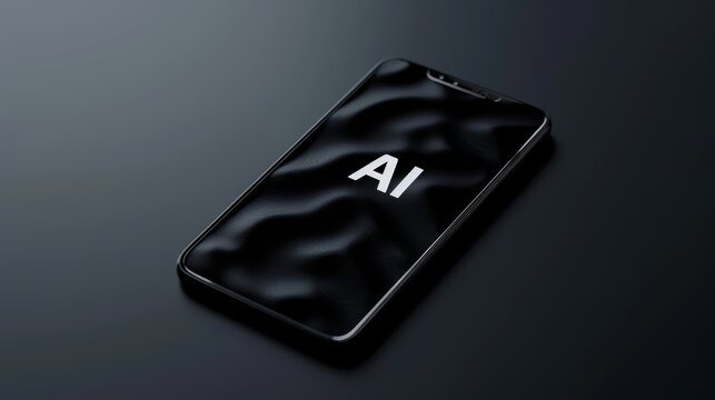 Overhead perspective of a mobile device with 