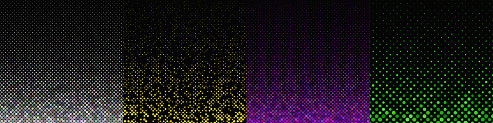 Poster - Abstract geometrical dot pattern collection