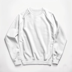 Wall Mural - PNG Transparent Sweatshirt Mockup with Transparent Lights & Shadows