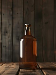 Sticker - Beer on wooden table