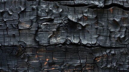 Charred wood texture