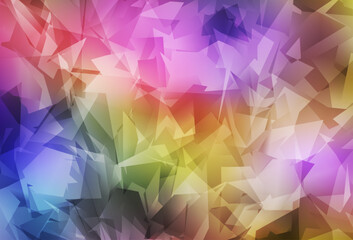 Poster - Light Multicolor vector abstract mosaic pattern.