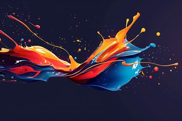 A logotype that looks like a splash of digital paint