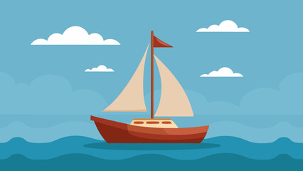 Wall Mural - boat on the sea