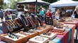 © klss777 - Artisan vendors showcase handmade crafts and unique jewelry at a bustling weekend street fair.