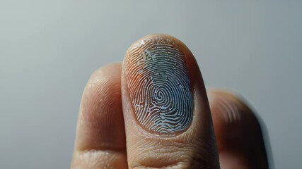 Poster - A finger with a fingerprint on it