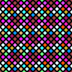  - Geometrical colorful square pattern background design - abstract vector illustration from diagonal squares