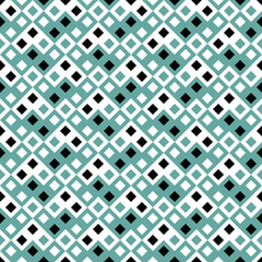 Poster - Diagonal threetone square pattern background - seamless vector graphic with squares