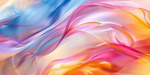 Wall Mural - Abstract fluid gradient background with vibrant colors and smooth flowing textures