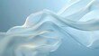 © furyon - ethereal composition of billowing white smoke against serene blue backdrop elegant curves and soft textures create a calming abstract visual