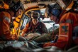 © Dina - International Day of Medical Transporters ambulance crew, emergency medical technicians, air transport teams in action, providing life-saving care and transport services to patients in need