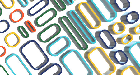 Aufkleber - Multicolor abstract background banner of triangles , all the colors of the rainbow