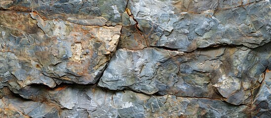 Canvas Print - Texture of a stone surface displayed in a copy space image.