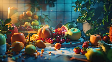 graphic design background for food 