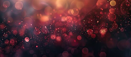 Poster - blurred abstract background with dark tones, suitable for christmas or party themes, providing copy 
