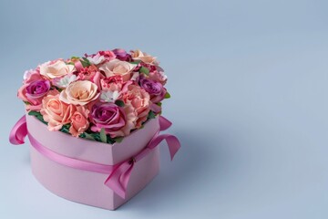 Sticker - Pink box with flowers