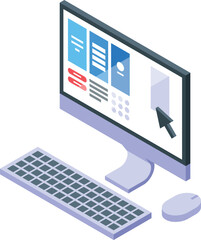 Poster - Computer displaying project management software, highlighting tasks, deadlines, and progress tracking