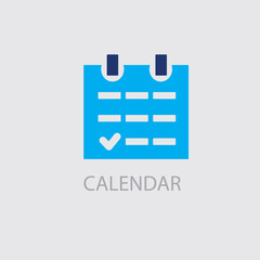 Sticker - Calendar icon vector illustration. Calendar symbol