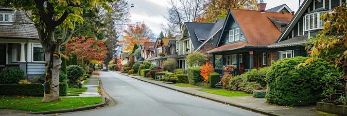 Wall Mural -  Vancouver neighborhood -