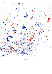 Wall Mural - Confetti -  Independence Day background with Confetti.