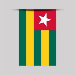 Wall Mural - Togo Banner Flag Vector Illustration