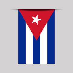 Wall Mural - Cuba Banner Flag Vector Illustration