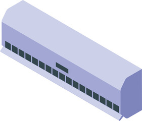 Poster - Conditioner split system cooling the room, creating a comfortable temperature