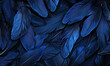 © Belho Med - luxurious blue feather pattern with rich texture and depth for sophisticated designs