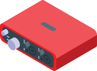 Poster - Professional audio interface allowing musicians and sound engineers to record and produce high quality audio