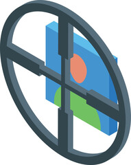Poster - Head hunting concept with recruiter searching new job candidate employee profile
