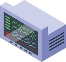 Poster - Medical monitor displaying a patient's heart rate, indicating their vital signs