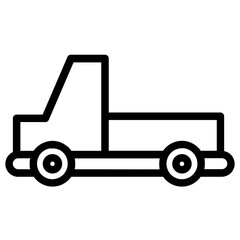 Sticker - Car Farm Truck Line Icon